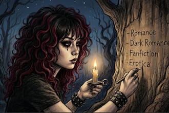 ghostwrite your dark romance, erotica or sensual story