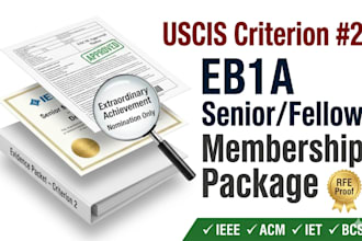 secure uscis qualified eb1a senior fellow membership ieee acm iet