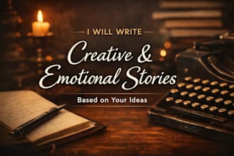 write creative emotional and captivating stories