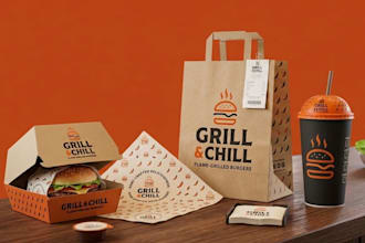 do cafe food restaurant branding and packaging for business
