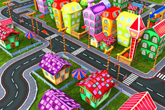 create roblox map, roblox environment, roblox low poly map for your roblox game