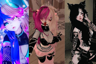 create vrc avatar commission vrchat character furry avatar and custom VR model