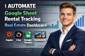 automate google sheets rental tracker real estate dashboard zapier clay
