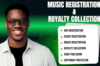 do bmi registration, ascap registration and royalty collection setup