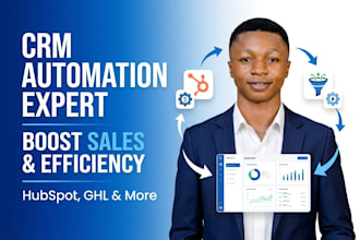 set up gohighlevel, hubspot, honeybook, fluent forms CRM automation
