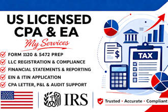 setup wyoming or delaware llc and file US taxes for foreign owned business