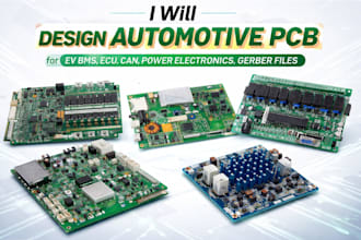 design automotive pcb for ev bms ecu can bus power electronics gerber files