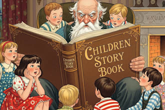 children story book illustration children story children story book illustration