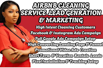 airbnb cleaning USA home cleaning leads short term rental vacation rental leads