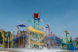 design 3d eco park, swimming pool, urban pack, pool deck, family recreation area