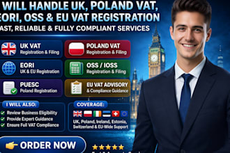 do poland vat, eori, oss, UK vat and worldwide vat services