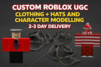 create roblox ugc items, clothing, hats, and accessories