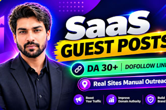 guest post and build backlinks on saas sites