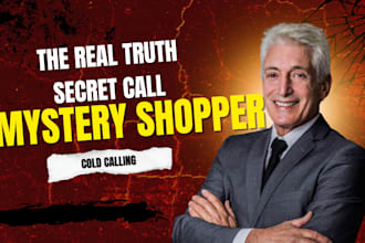 mystery shopper, secret cold calling