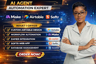 design airtable database airtable make com automation softr web app airtable