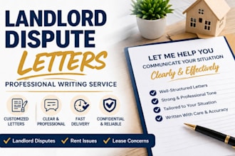 write a professional landlord dispute letter