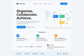 create landing page UI UX that converts