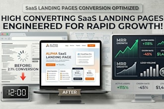 develop high converting saas landing pages engineered for rapid growth