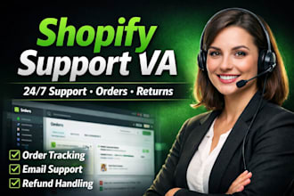 be your shopify customer support VA, order management