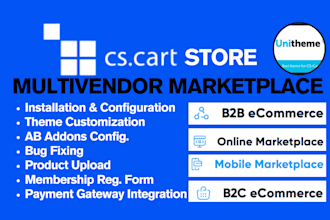 customize cscart ecommerce multivendor marketplace and fix payment gateway issue