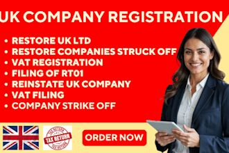 restore, reinstate, activate uk ltd, restore uk limited company, rt01 vat filing