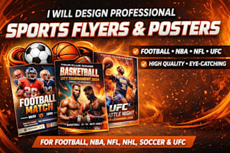 design professional sports flyers and posters