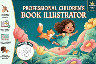 illustrate childrens picture book and story book illustrations