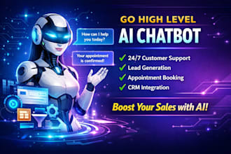 setup chat bot workflow ghl gohighlevel ai chatbot  go high level voice ai agent
