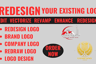 design, redesign, modern minimalist logo, brand identity for business or startup