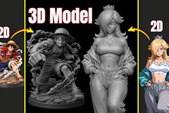 convert 2d image to 3d printable model 2d to 3d model 3d stl 3d printing