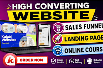 kajabi website design high converting kajabi landing page for course sales coach