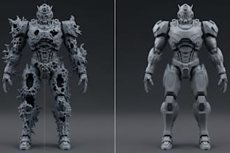 fix ai 3d models, repair stl files, and clean up 3d scans for printing