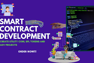 create a erc, spl, utility coin, smart contract and deploy
