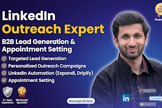 manage your linkedin outreach campaign for b2b lead generation and appointments