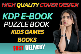 do professional e book cover design, kdp cover, book cover design