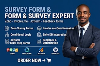 create involveme questionnaire zoho survey surveysparrow feedbacks jotform form
