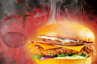design professional social media posts and food posters