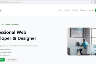 build a modern and user friendly business website