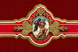 do make modern cigar band, cigar label, cigar logo and cigar box design for you