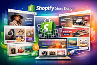 create shopify store design redesign shopify store dropshipping wellness store