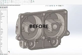 do reverse engineering for 3d cad model, scan to cad, repair stl file