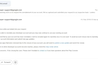 reactivate your google play console