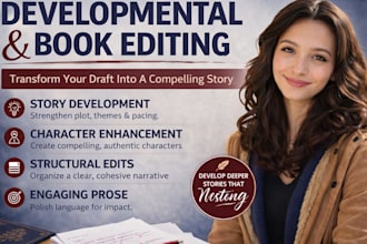 developmental edit your steamy romance, fantasy, fanfiction for plot development