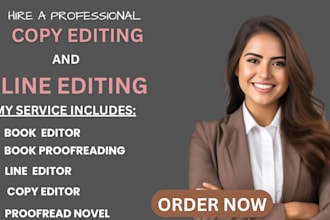 do professional line editing and copy editing