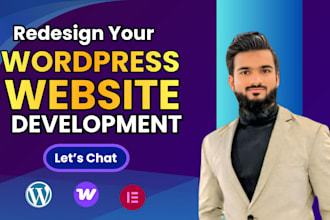 redesign wordpress website using elementor