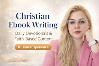ghostwrite christian ebook, daily devotional book and design faith based content