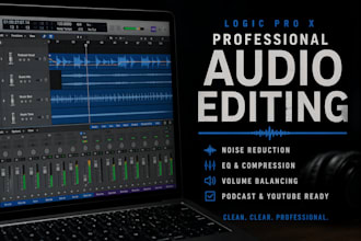 edit audio for youtube, podcasts, and demos