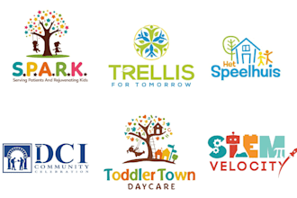design childcare, education kids, children logo  education for your brand