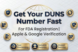 obtain your d u n s number for fda, apple and google verification