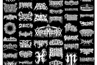 design a brutal death metal logo